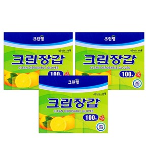 크린랲 크린랩 일회용 비닐장갑 위생장갑 크린위생장갑 100매