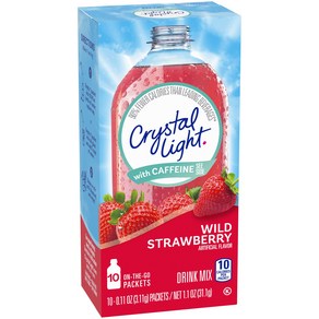 (국내배송) 미국 Crystal Light 크리스탈라이트 와일드 스트로베리 분말 드링크 믹스 3.11g x 20개입 딸기맛