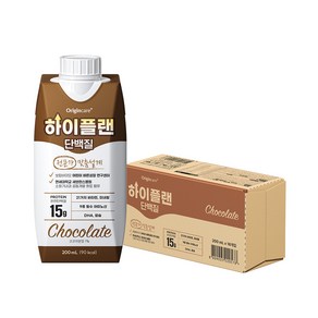 오리진케어 하이플랜 청소년 어린이 유아 단백질 영양보충 프로틴 음료, 18개, 200ml