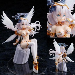 Noie Hypedimension Neptunia Black Heat Noie Scale Painted Japanese Anime Lastion Action & Toy Fi, white, 1개