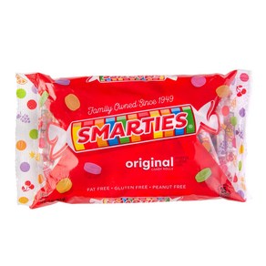 Smaties Candy Bulk Rolls Gluten Fee & Vegan Assoted Flavo Teats  Peanut Fee Plant Deived I, 1개, 453g