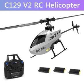 RC헬리콥터 RC헬기 C129 V2 6 채널 원격 컨트롤러 충전 장난감 UAV 야외 항공기