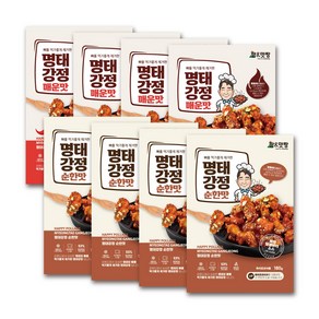 [팜&맛짱]속초명물 달콤매콤 명태강정 180g/순한맛매운맛 홈쇼핑상품, 8개