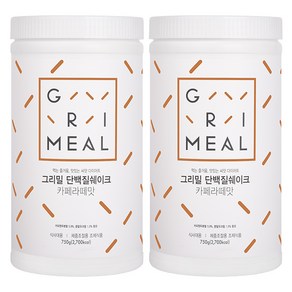 그리밀 단백질쉐이크 카페라떼맛, 750g, 2개