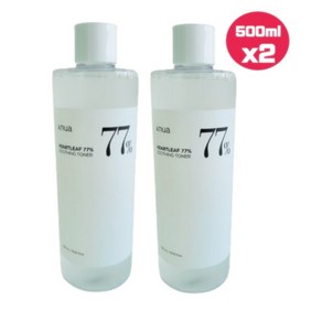아누아 어성초 77% 수딩 토너 피부진정 대용량 [정품보장], 2개, 500ml