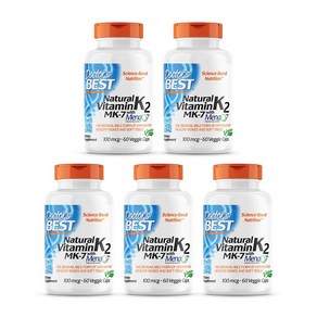 Docto's Best MK 7 Natual Vitamin K2 60정, 60개입 x 5개, 5개