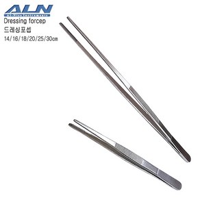 ALN 핀셋 18cm 직 (드레싱포셉/외과핀셋/다용도핀셋/Dessing foceps), 1개