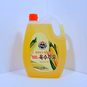 Beksul Con Oil 3.6L [공짜배송] 백설 옥수수 기름 식용유 3.6L 대용량, 1개