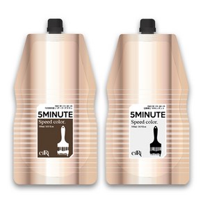 화인 에일리 5분 스피드 오징어먹물 컬러 크림 1 2제 500ml, 블랙, 1개