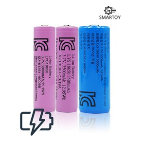 18650 26650 배터리 리튬이온 충전지 충전용 건전지 보호회로 KC인증, 18650 배터리 3500mAh, 1개, 1개입