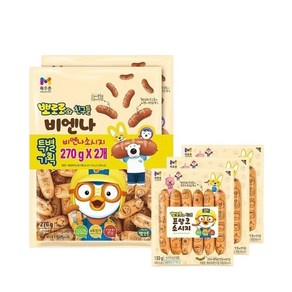 [목우촌]뽀로로 비엔나 270g x 2 +뽀로로 프랑크 130g x 3, 1개