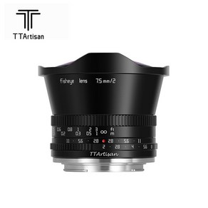 티티아티산 TTAtisan 7.5mm F2 광각 어안 카메라 렌즈, 캐논 RF-S 마운트