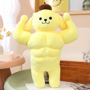 폼폼푸린 근육 인형 머슬 산리오 큰인형 대형 애착, 50cm, 1개