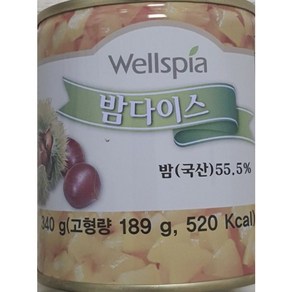 웰스피아 밤다이스 국산 조각밤, 340g, 2개