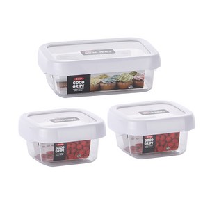 옥소 트라이탄 밀폐용기 3종 세트, 1세트, 밀폐용기 690ml + 300ml x 2p