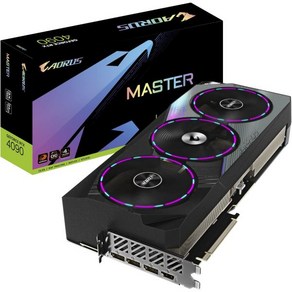 GIGABYTE GVN4090AROUS M24G AROUS GeFoce RTX 4090 마스터 24G 그래픽 카드 3배속 윈드포스 팬 24GB 384비트 GDDR6X 비디오