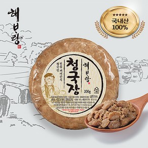 해바랑 수진원 전통 재래식 청국장 300g, 5개