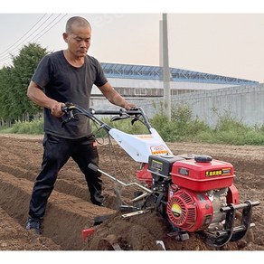 텃밭이앙기 쟁기 주말농장 밭가는 기계 한국관리기 9마력 흙고르기 휴립기 이앙기 경작기, 가솔린170+로터리경운기+고무바퀴+제초바퀴, 1개