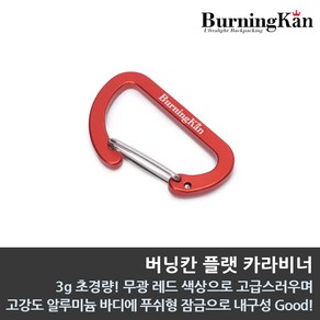 버닝칸 플랫 카라비너 2P, 2개