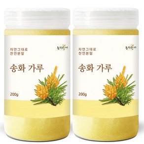 동의한재 송화가루 송화분, 200g, 2개