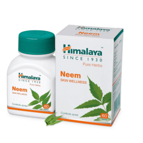 Himalaya Neem Tablets  Skin Wellness Contols Acne  60 tablets, 1개, 60정