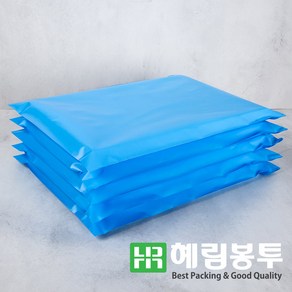 HD택배봉투(블루) 쇼핑몰택배봉투 택배비닐 의류봉투, 100장, 35 x 45 + 4