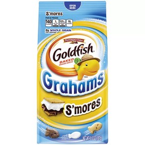 [미국직배송]페퍼리지팜 골드 피쉬 스모어 그레이엄 마시멜로우 크래커 187g Goldfish S'moes Gahams Snacks, 1개