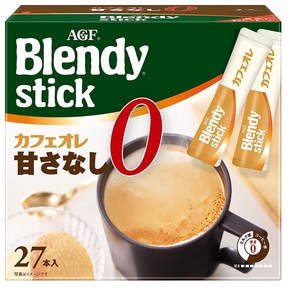 AGF Blendy Stick 카페오레 단맛제로 27잔분 x 2상자, 27개입, 2개