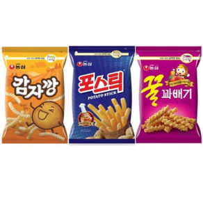 농심 감자깡 250g+꿀꽈배기 285g+포스틱 270g, 3개