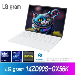 LG gam 14ZD90RU-GX56K + Win11 / 신모델 14세대 Ulta5, WIN11 Po, 16GB, 256GB, 화이트