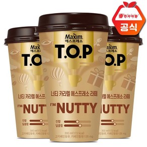 동서 TOP 티오피 너티 카라멜 에스프레소 라떼 300ml 20컵