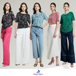 바네사리찌(VanessRizzi) [바네사리찌]크레오라 아트웍 티블라우스 5종
