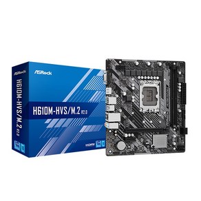 [ASRock] H610M-HVS M.2 R2.0 D4 인텍앤컴퍼니 (인텔H610/M-ATX)