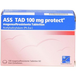 ASS TAD 100mg 아세틸살리실산 함유