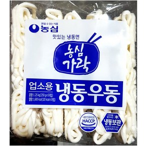 농심가락 냉동우동면 1250g [ 250g x5 ] 업소용냉동우동면 우동사리 우동숙면, 1개