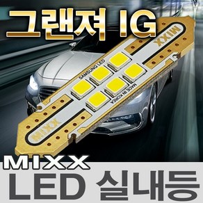 MIXX 그랜져 IG LED실내등 화장 풋등 번호판등 믹스 맥스 MIXXLLED, 1개, 번호판등 (2개 1대분)