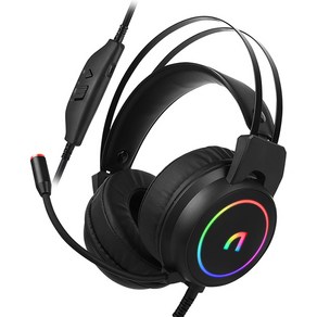 앱코 N500 가상 7.1 ENC 초경량 RGB 게이밍 헤드셋 (유선)