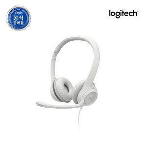 로지텍코리아 H390 헤드밴드형 USB 스테레오 헤드셋 디지털 스트레오사운드간편한 사운드컨트롤, 화이트