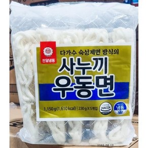 천일식품 사누끼 우동면 230g x5입 1.15kg X6 업소용 냉동 우동사리면, 6개