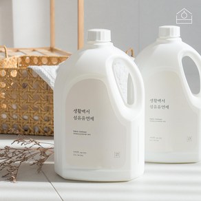 생활백서 섬유유연제 1+1, 2.5L, 4개