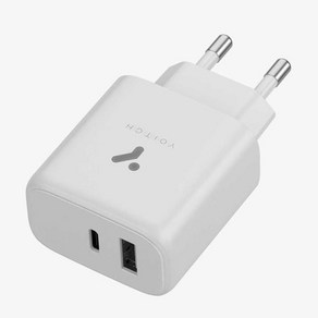 요이치 헤라 gan 65W PPS USB PD 듀얼 초고속 충전기, 화이트, 1개