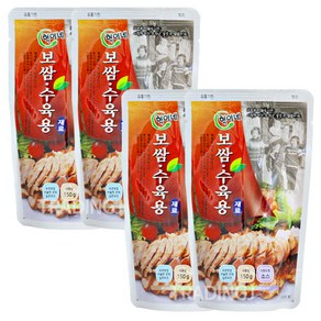 [트레이딩제이]혁이네 보쌈 수육 소스 150g 양념 육수 즉석조리 김장, 4개