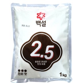 핵산 2.5(백설 1kg) 업소용 발효 조미료