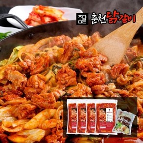 [착한가격]춘천직송 참다른 국내산순살 춘천닭갈비 500g x 4팩+우동사리, 4개