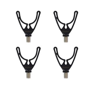 Mimilue 4Pcs Cap Fishing Rod Rest U-Head Rod Gi Mimilue 4Pcs 잉어 낚싯대 나머지 U-헤드 막대 그립 나머지 낚싯대 홀더 잉어