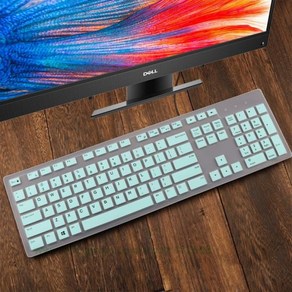 Dell pion Aio Kb216 Km636 Wk636 올인원 PC 데스크탑 방수 방진 보호 스킨 키보드 커버, [09] Cystal, 09 Cystal