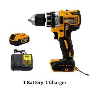 Dewalt 브러시리스 임팩트 전기 드릴 무선 스크루 충전식 20V 배터리 공구 DCD796, [02] 1 battey 1 chage, [04] AU