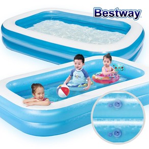 베스트웨이 고급 사각 물놀이 풀장 BW 54006, 단품, 1개