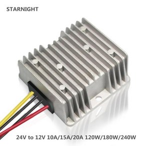 전압 조정기 변압기 DC 컨버터 스텝 다운 벅 모듈 자동차 LED 태양광용 전원 공급 장치 24V ~ 12V 10A 240W, 03 To 12V 10A 120W, 한개옵션1, 1개