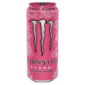 Monste Enegy Zeo Suga Ulta Rosa - 16 ounce 몬스터 에너지 제로 슈가 울트라 로사 - 16온스, 1개, 473ml